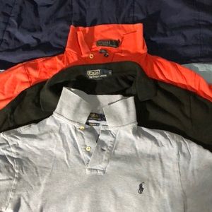 Lot of 3 Polo Shirts size Medium Short Sleeve. Fits more like a Small.🚩🚩🚩